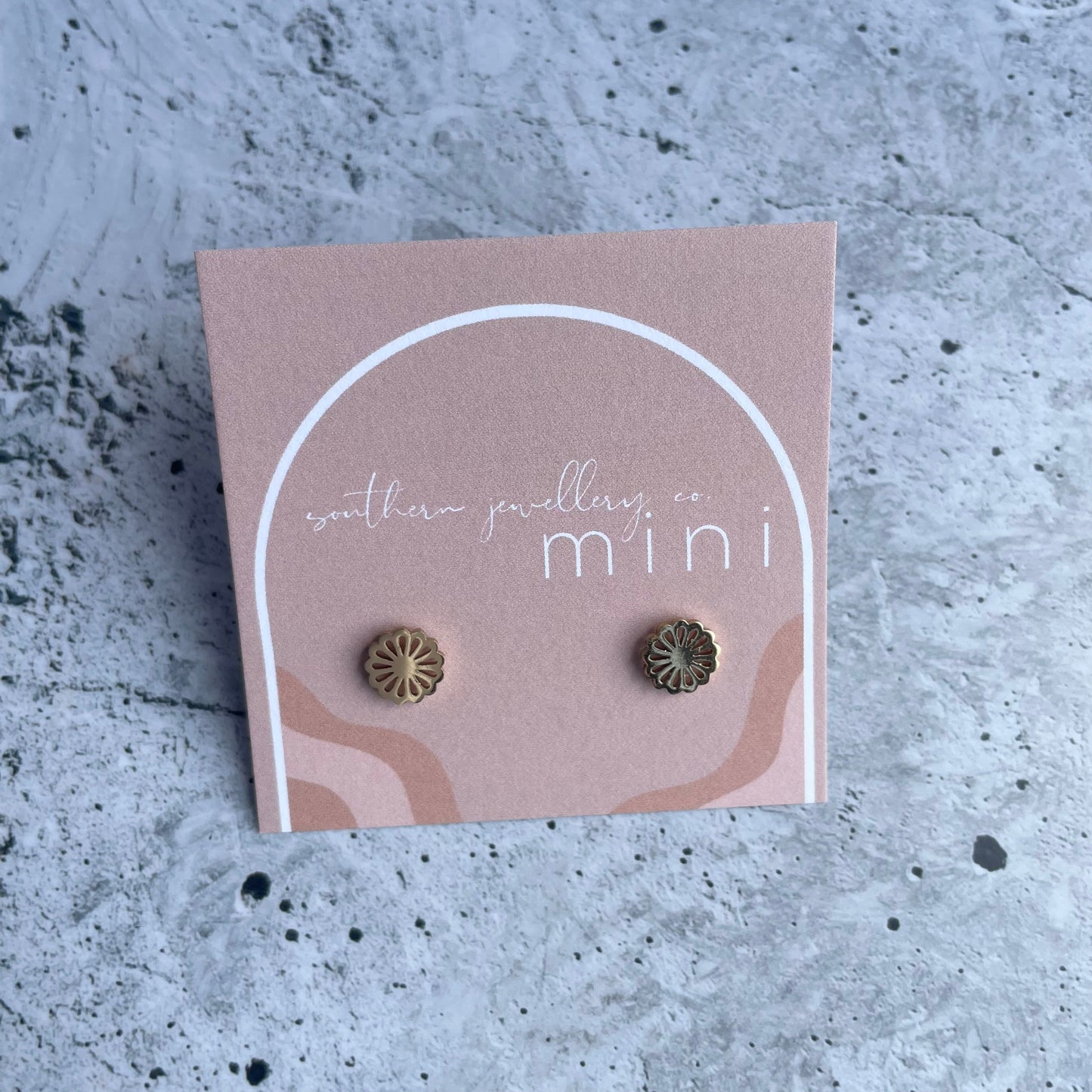 MINIS - DAISY GOLD-Earrings-Southern Jewellery Co.-Wholesale Fashion Jewellery Australia