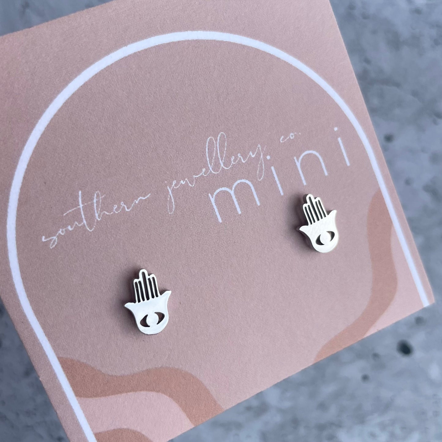 MINIS - HAMSA SILVER-Earrings-Southern Jewellery Co.-Wholesale Fashion Jewellery Australia