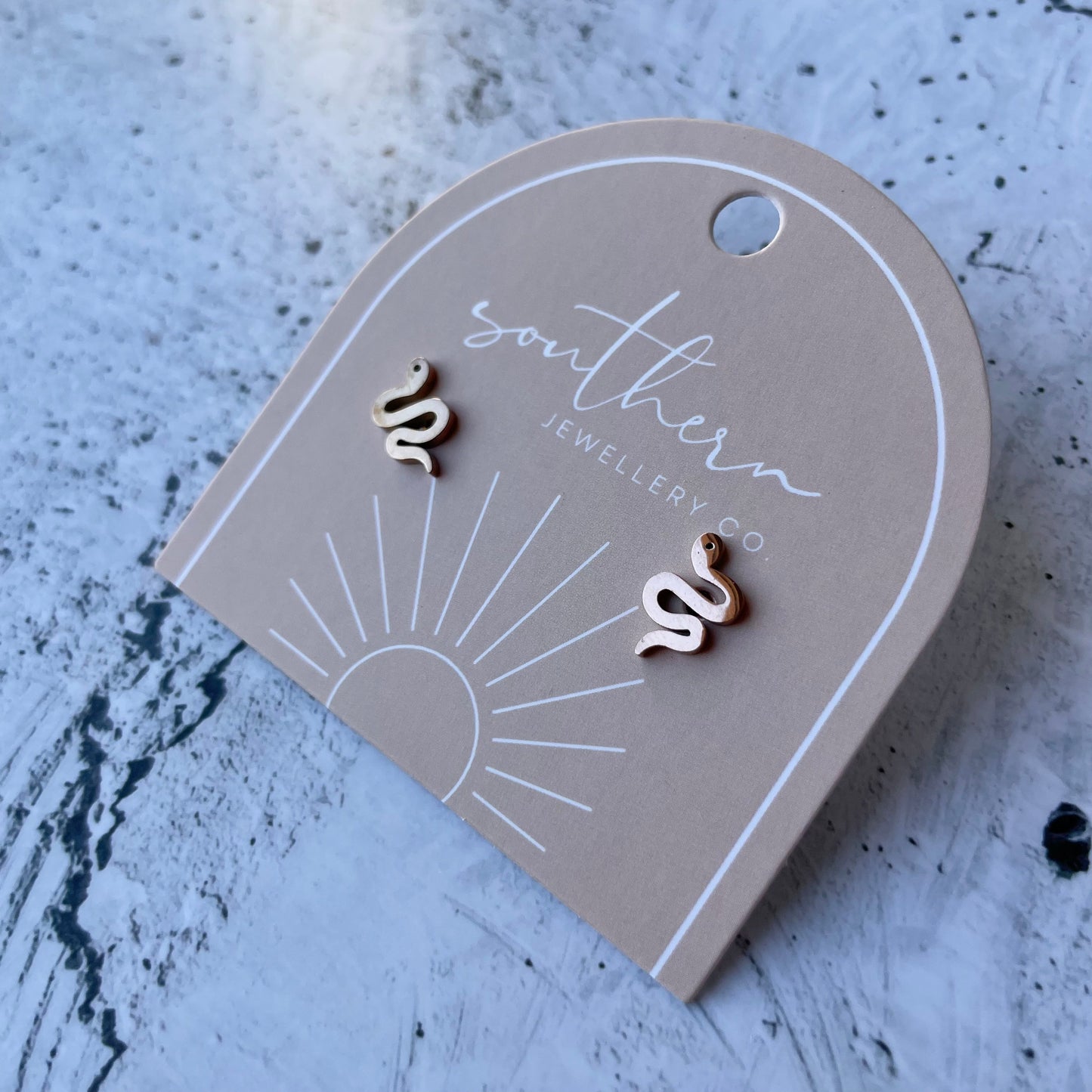 MINIS - SNAKE ROSE GOLD-Earrings-Southern Jewellery Co.-Wholesale Fashion Jewellery Australia