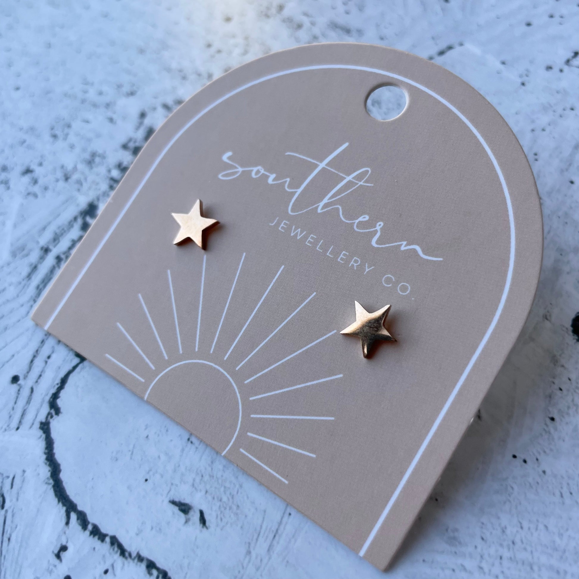 MINIS - STAR ROSE GOLD-Earrings-Southern Jewellery Co.-Wholesale Fashion Jewellery Australia