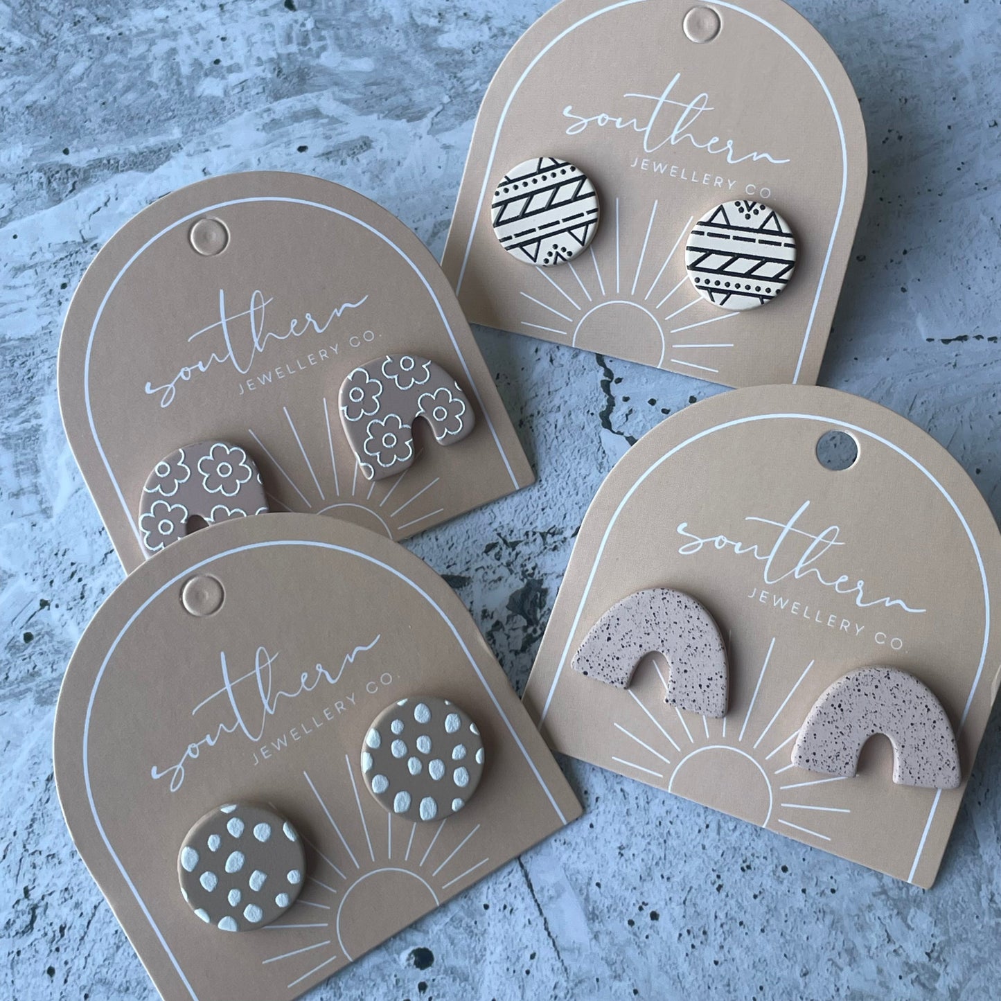 NUDE ARCH STUDS-Earrings-Southern Jewellery Co.-Wholesale Fashion Jewellery Australia