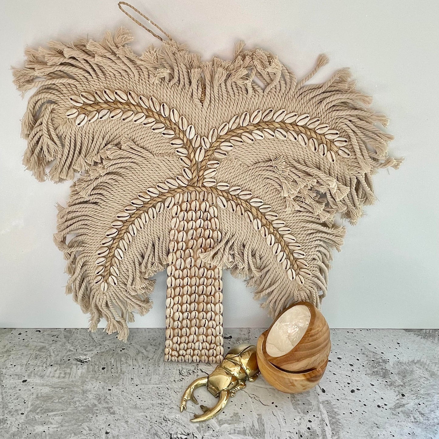 Palm Wall Decor Taupe-Other-Southern Jewellery Co.-Wholesale Fashion Jewellery Australia