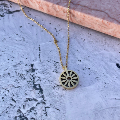 Sundial Necklace-Necklace-Southern Jewellery Co.-Wholesale Fashion Jewellery Australia